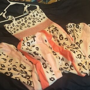 Leopard Print Pant Suit